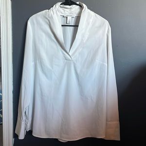 V-Neck Long-sleeve Blouse